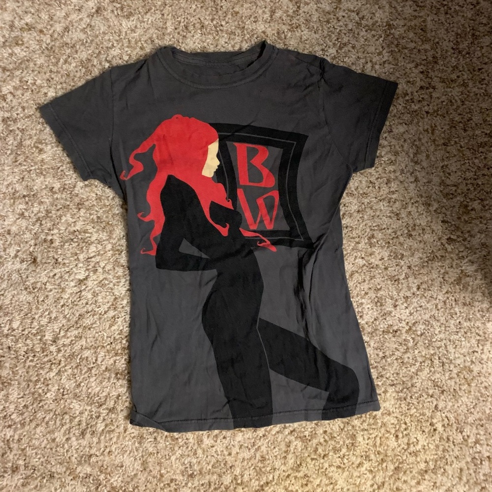 Black widow captain America the winter soldier t-shirt